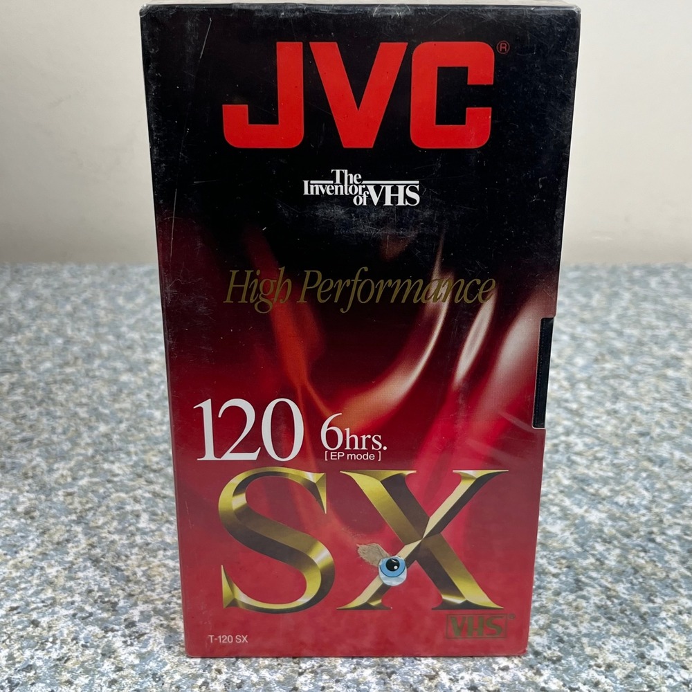 JVC VHS Blank Video Tape T-120 SX High Performance 6 Hour Lot of 3 New Sealed